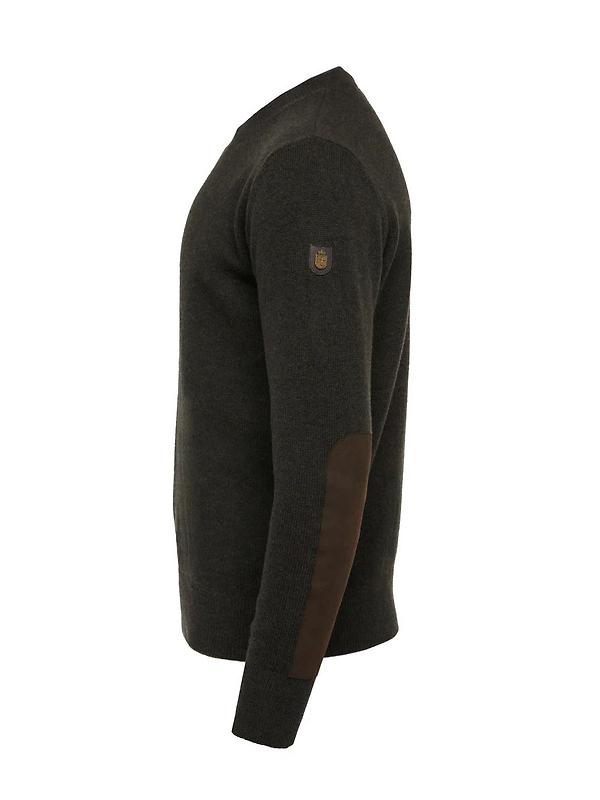 Holland Cooper Men's Country Crew Neck Knit - Moss Image 7