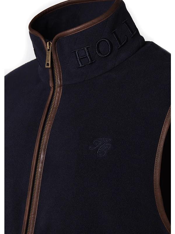 Holland Cooper Men's Country Fleece Gilet - Ink Navy Image 7