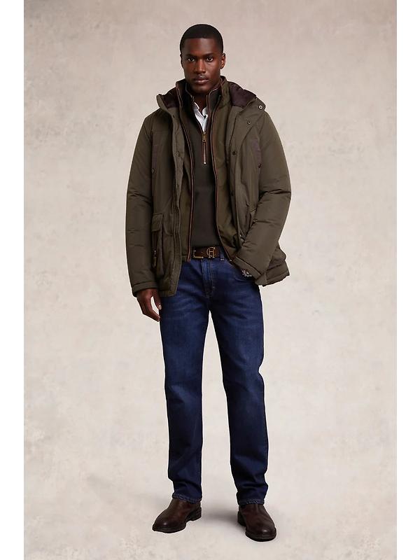 Holland Cooper Men's Country Fleece Quarter Zip - Khaki Image 4