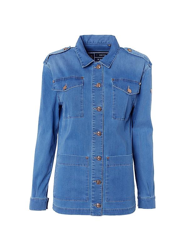 Holland Cooper Women's Artillery Jacket - Denim Product Image