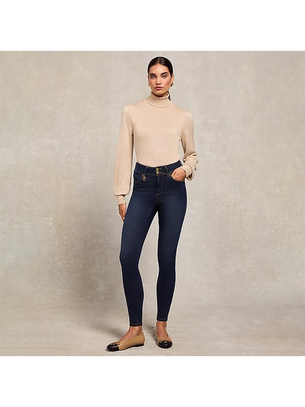 Holland Cooper Women's Contour Skinny Jeans - Deep Indigo Image 2
