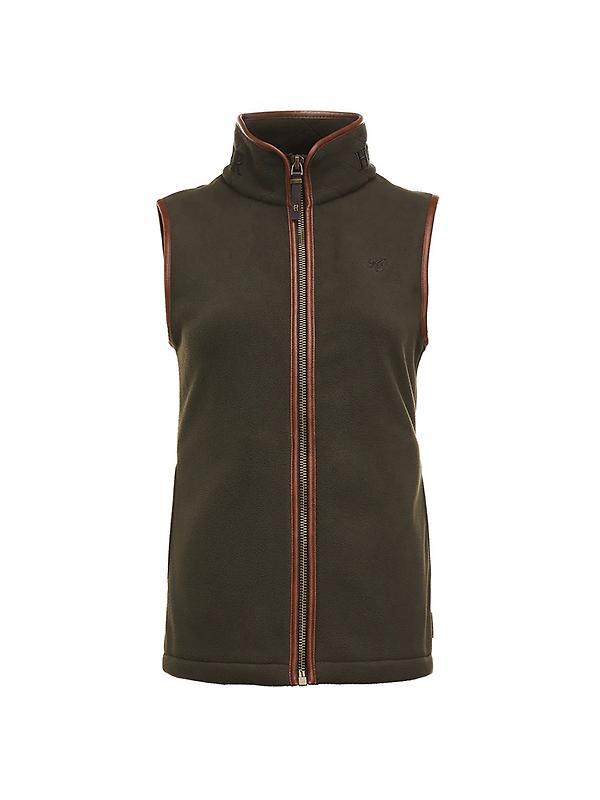Holland Cooper Women's Country Fleece Gilet - Khaki Image 1