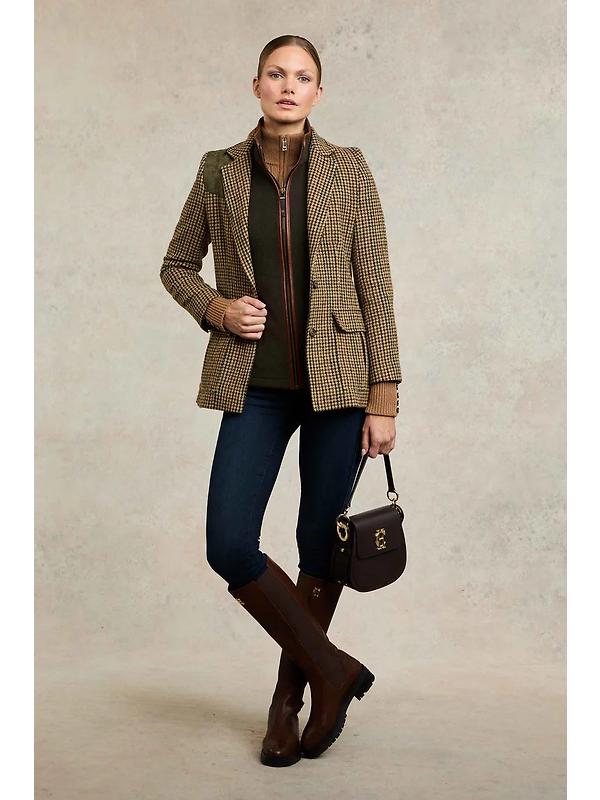 Holland Cooper Women's Country Fleece Gilet - Khaki Image 4