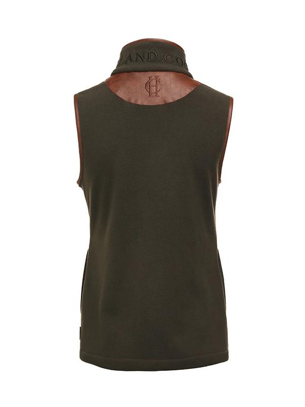 Holland Cooper Women's Country Fleece Gilet - Khaki Image 9