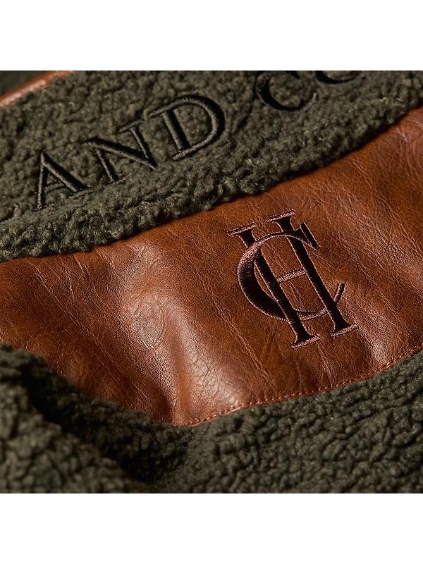 Holland Cooper Women's Country Fleece Gilet - Khaki Borg Image 9