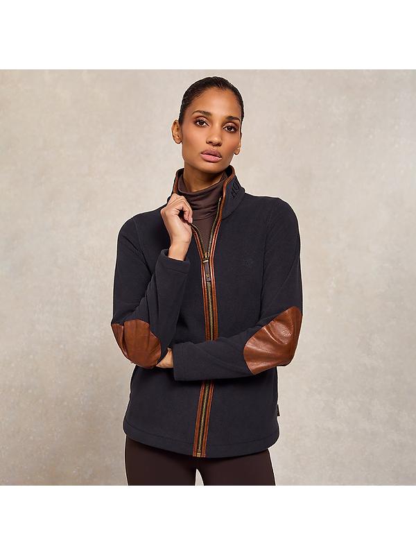 Holland Cooper Women's Country Fleece Jacket - Ink Navy Image 2