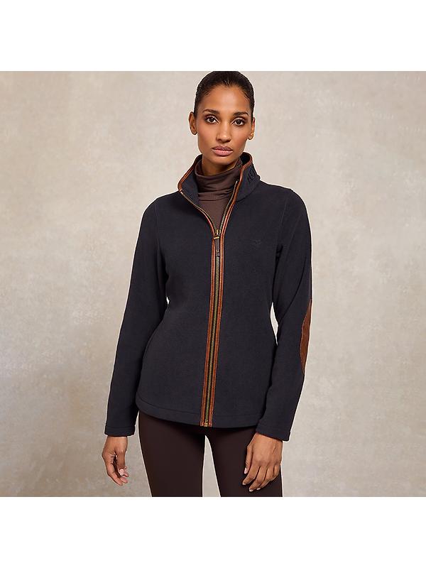 Holland Cooper Women's Country Fleece Jacket - Ink Navy Image 8