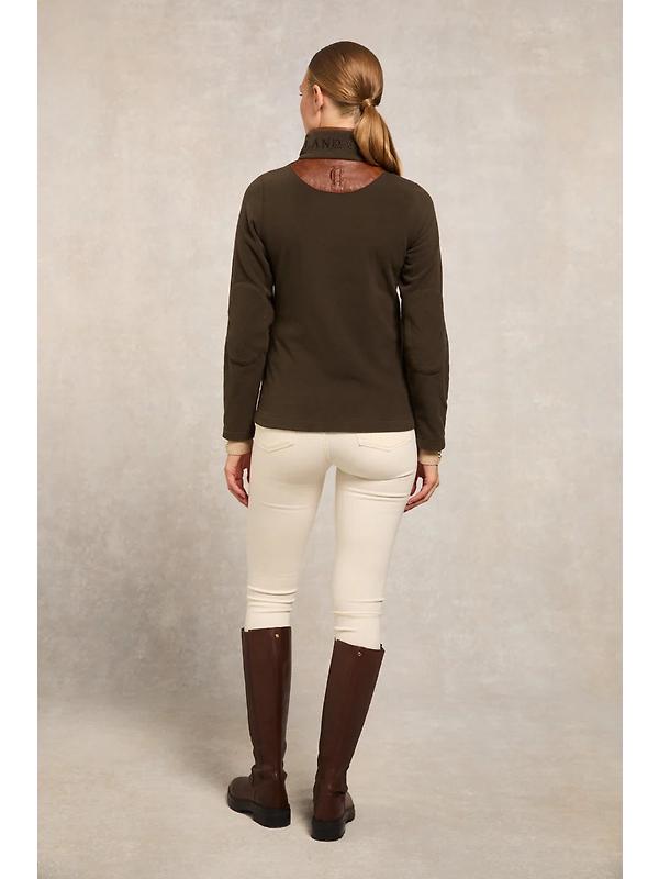 Holland Cooper Women's Country Fleece Quarter Zip - Khaki Image 5