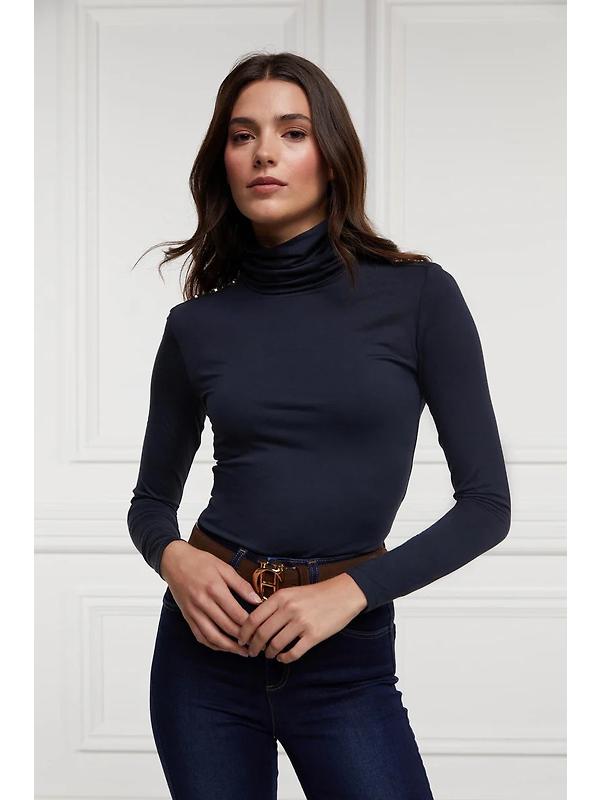 Holland Cooper Women's Essential Roll Neck - Ink Navy Image 2