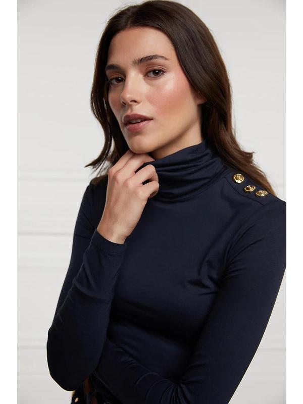 Holland Cooper Women's Essential Roll Neck - Ink Navy Image 4