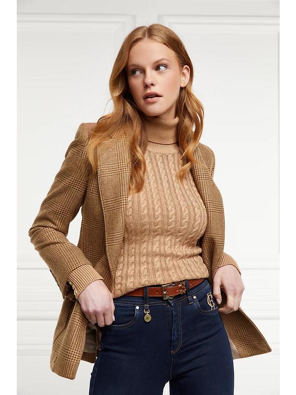 Holland Cooper Women's HC Slim Logo Belt - Tan Image 5