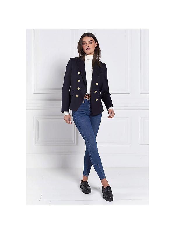 Holland Cooper Women's Knightsbridge Blazer - Navy Barathea Image 3