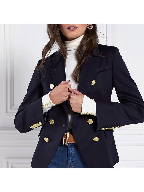 Holland Cooper Women's Knightsbridge Blazer - Navy Barathea Image 4