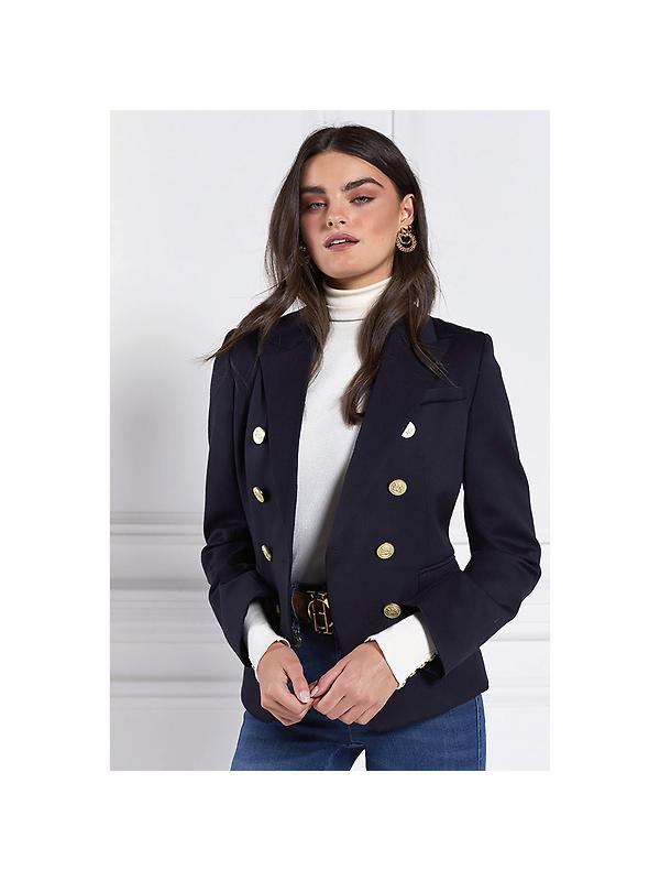 Holland Cooper Women's Knightsbridge Blazer - Navy Barathea Image 8