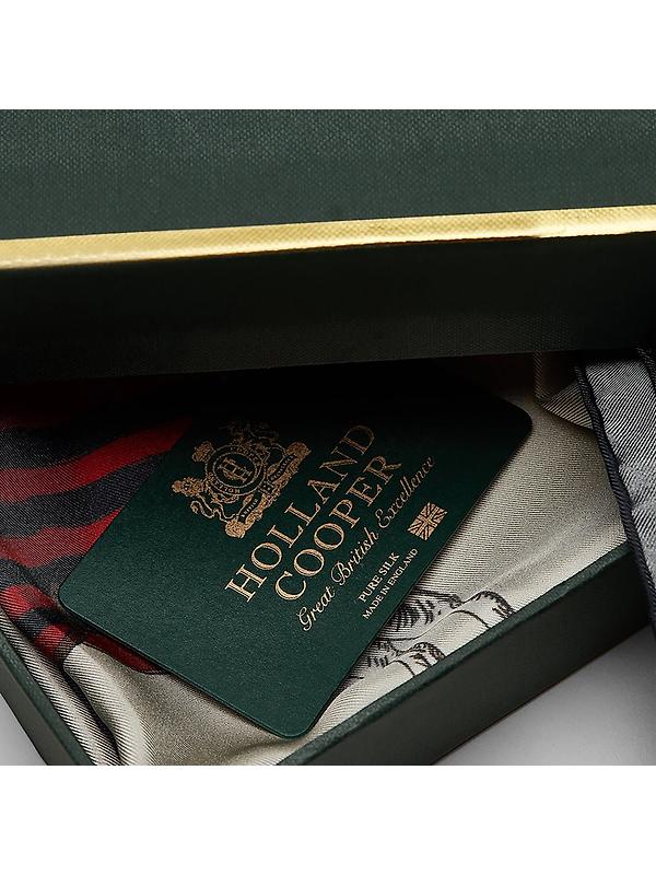 Holland Cooper Women's Nine Horse Silk Scarf - Nine Horse Image 7