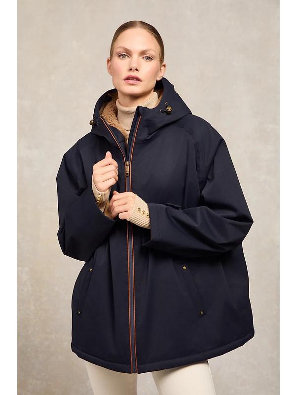 Holland Cooper Women's One-Size Waterproof Jacket - Ink Navy Image 2