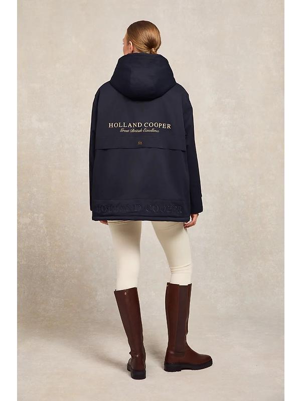 Holland Cooper Women's One-Size Waterproof Jacket - Ink Navy Image 4