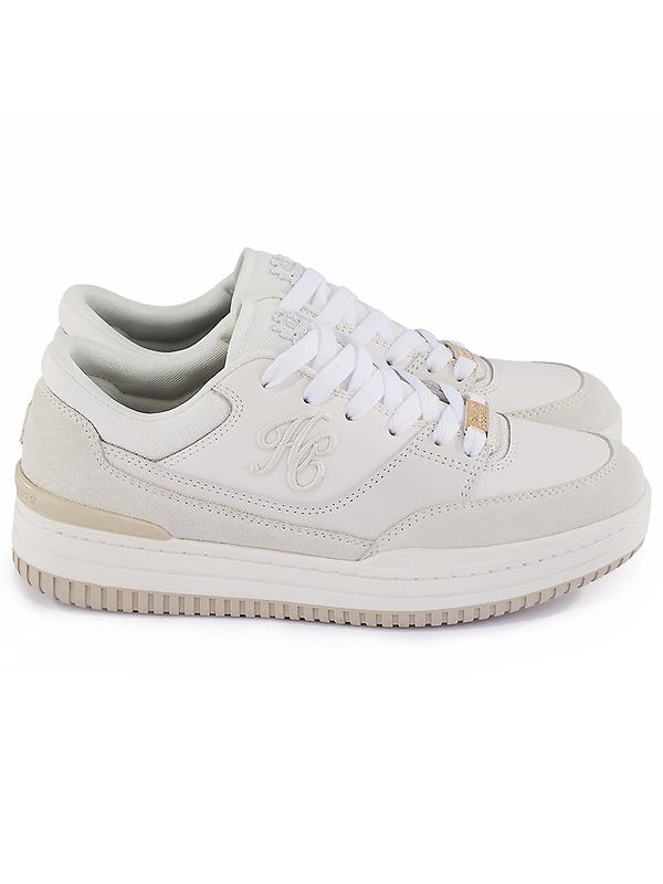 Holland Cooper Women's Retro Trainers - Off White Image 5
