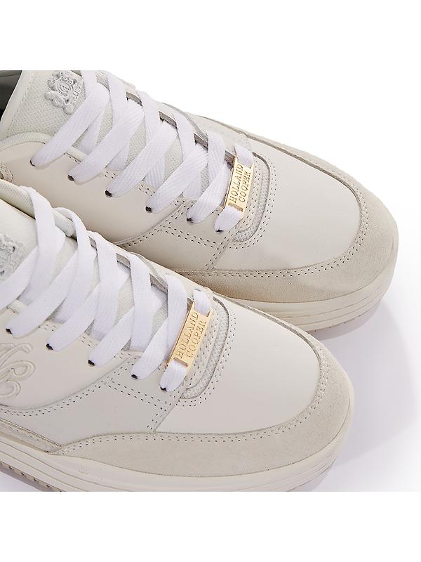 Holland Cooper Women's Retro Trainers - Off White Image 7