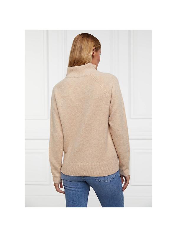 Holland Cooper Women's Tori Quarter Zip Knit - Camel Image 7