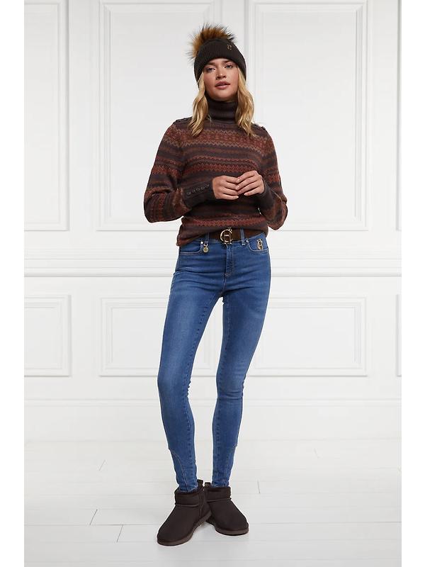 Holland Cooper Women's Ultra Mini Shearling Boots - Chocolate Image 2