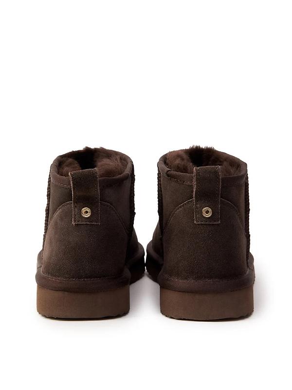 Holland Cooper Women's Ultra Mini Shearling Boots - Chocolate Image 4