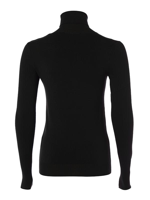 Holland Cooper Women's Buttoned Knit Roll Neck - Black Image 2