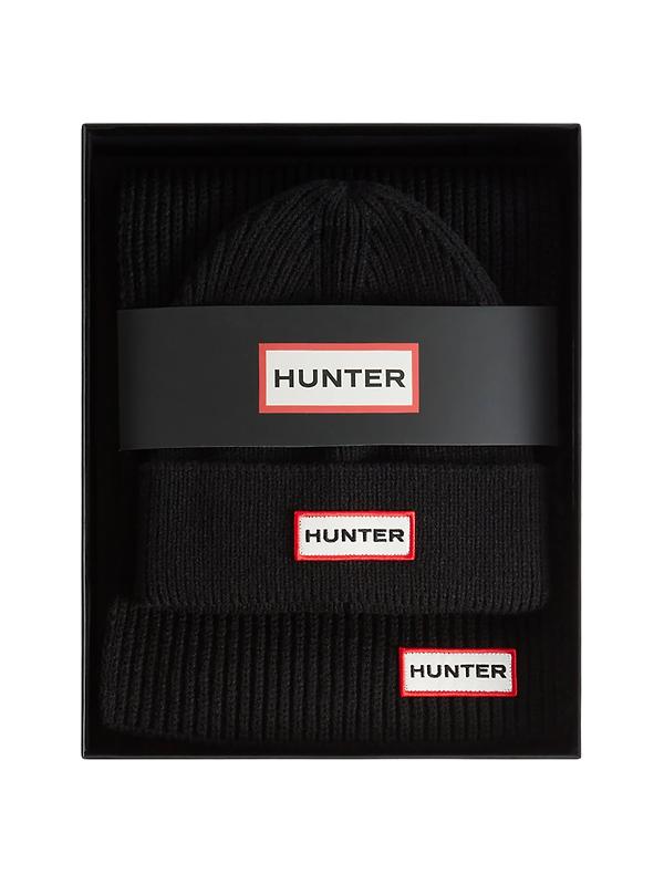Product image of Hunter Jura Scarf and Beanie Box Set - Hunter Black