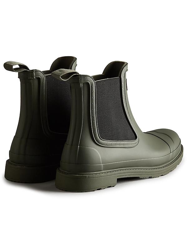 Hunter Men's Chelsea Commando Boots - Dark Olive Image 3