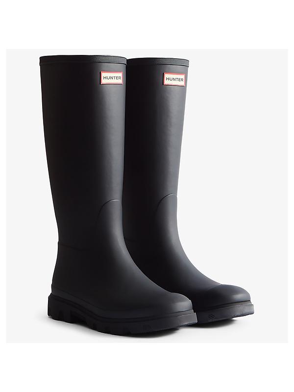 Hunter Men's Downpour Tall Wellington Boots - Black Image 2