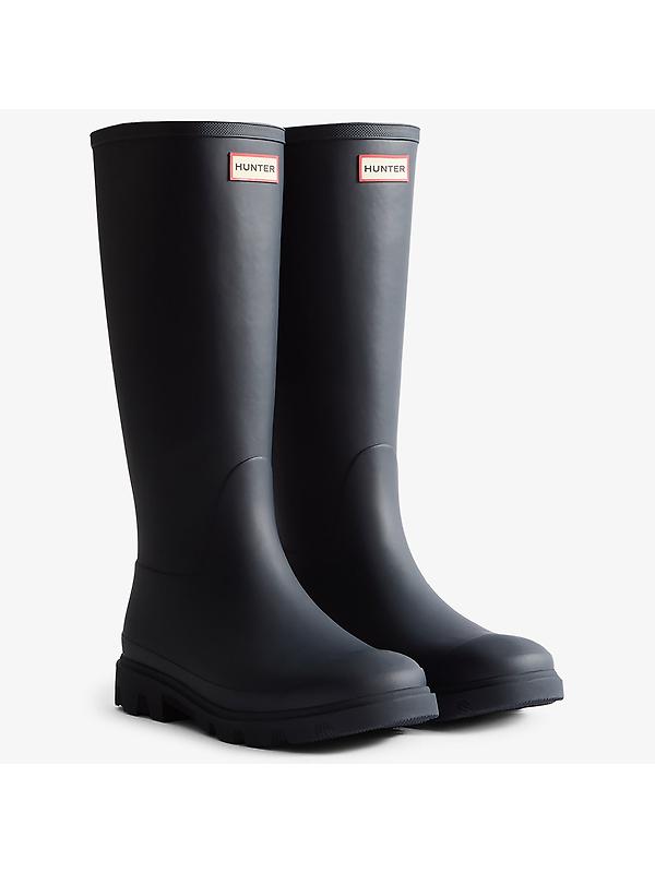 Hunter Men's Downpour Tall Wellington Boots - Navy Image 2