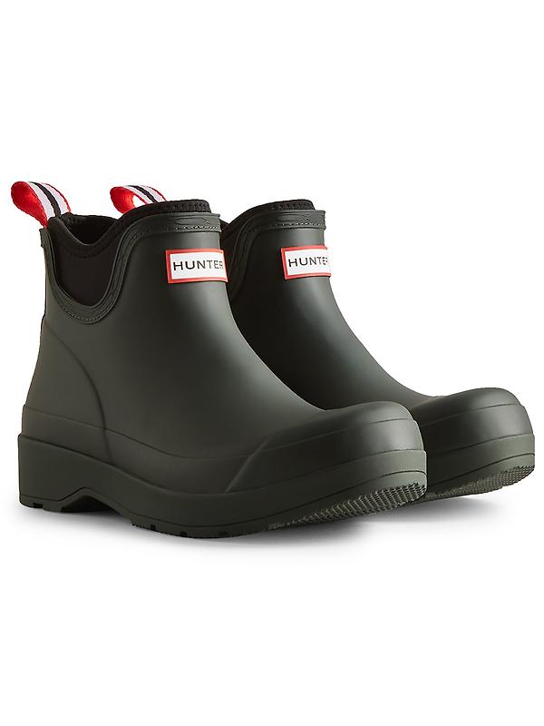 Hunter Men's Play Neoprene Chelsea Boots - Arctic Moss Image 2