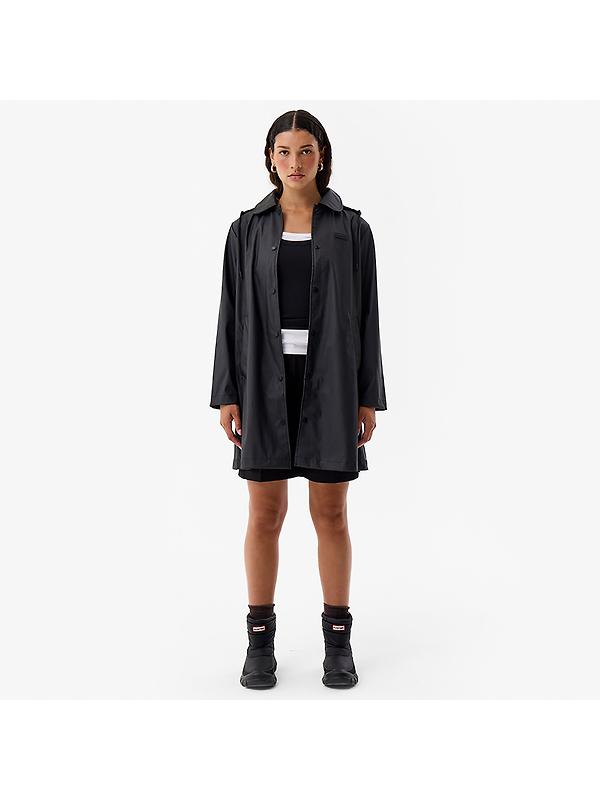 Hunter Women's Benja Rain Coat - Jet Black Image 2