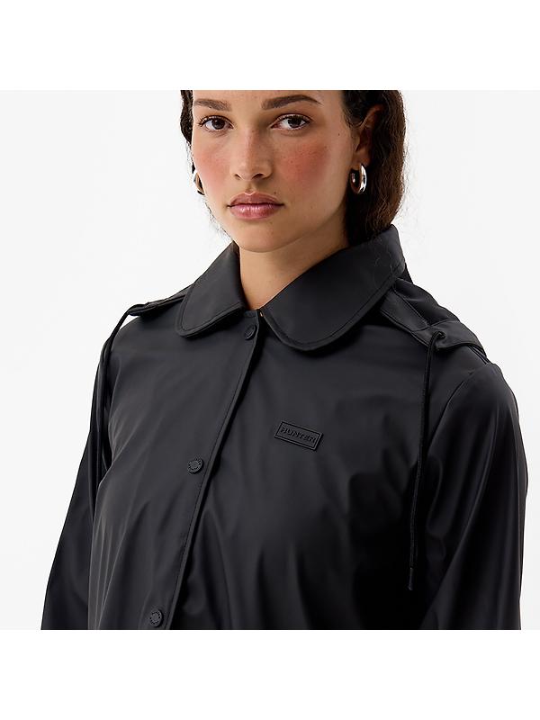 Hunter Women's Benja Rain Coat - Jet Black Image 4