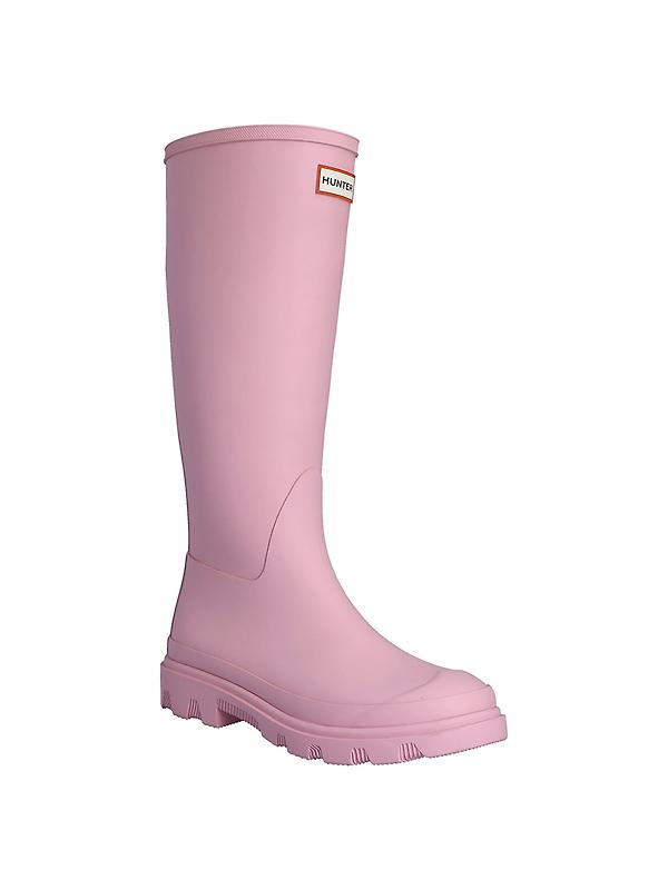Hunter Women's Downpour Tall Wellington Boots - Pink Image 2