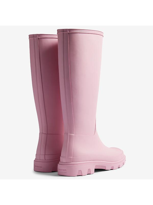 Hunter Women's Downpour Tall Wellington Boots - Pink Image 4