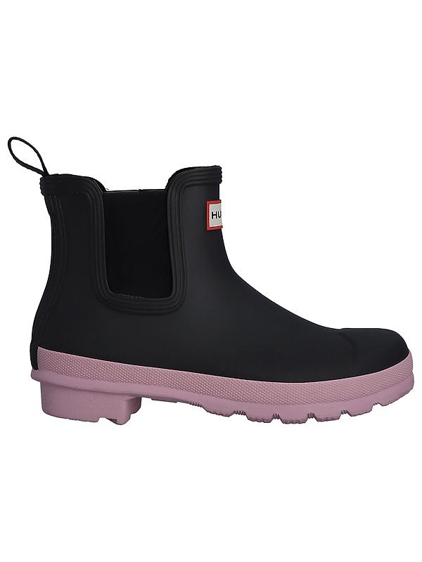 Hunter Women's Original Chelsea Boots - Black/Pink/Nectar Product Image