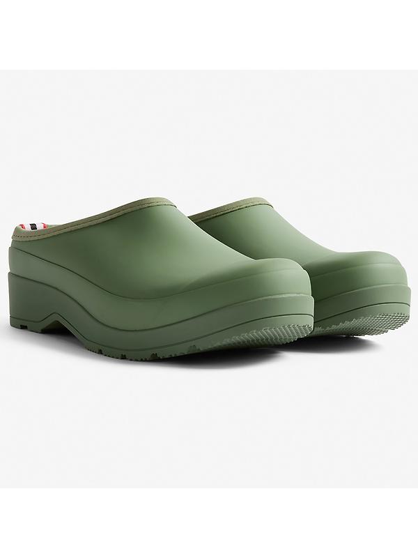 Hunter Women's Play Clogs - Lichen Green Image 3