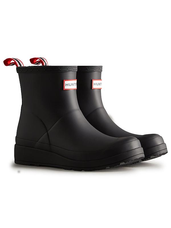 Hunter Women's Play Short Wellington Boots - Black Image 2