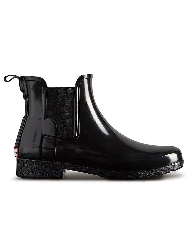 Hunter Women's Refined Gloss Slim Fit Chelsea Boots - Black Product Image