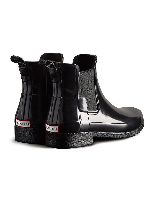 Hunter Women's Refined Gloss Slim Fit Chelsea Boots - Black Image 3