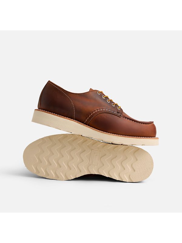 Red Wing Men's Shop Moc Oxford Shoes - Copper Rough & Tough - Style 8077 Image 4
