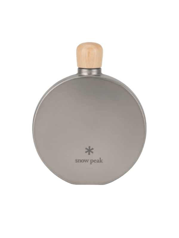 Snow Peak Titanium Curved Flask Image 2