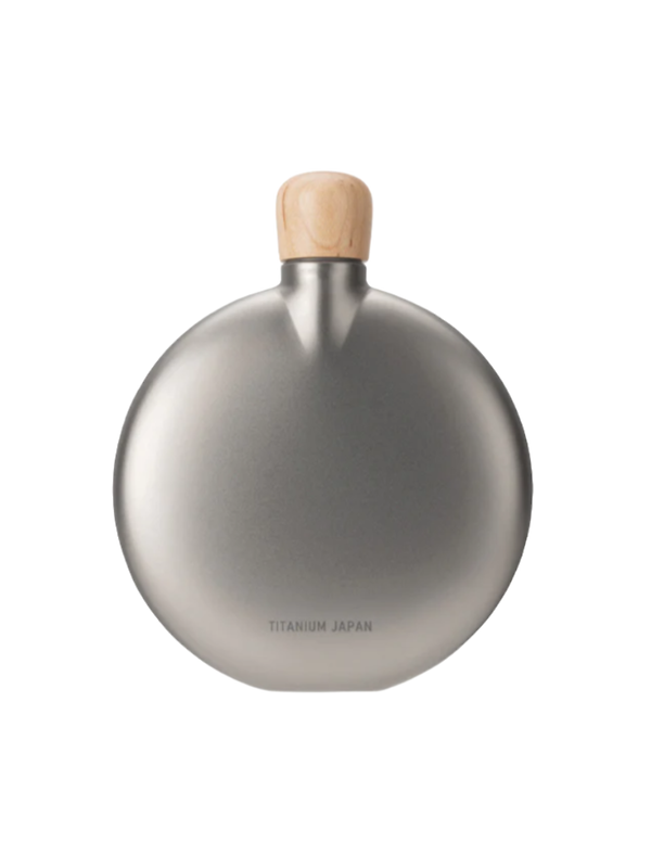 Snow Peak Titanium Curved Flask Image 4