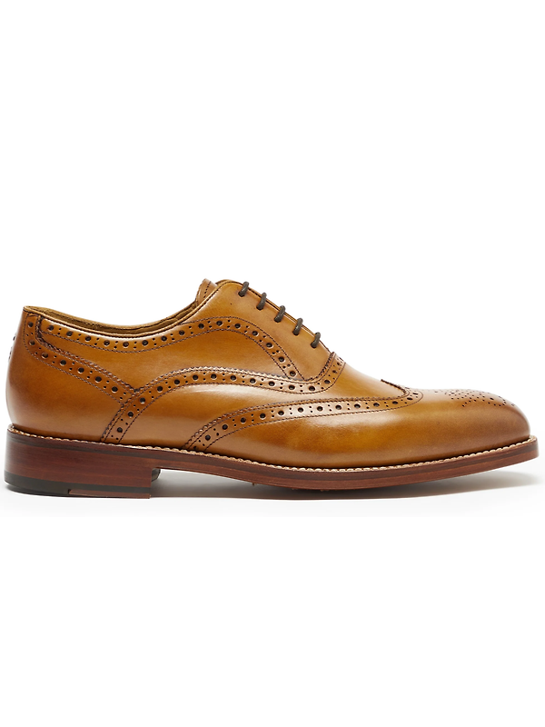 Oliver Sweeney Men's Aldeburgh Calf Leather Oxford Brogues - Tan Image 1