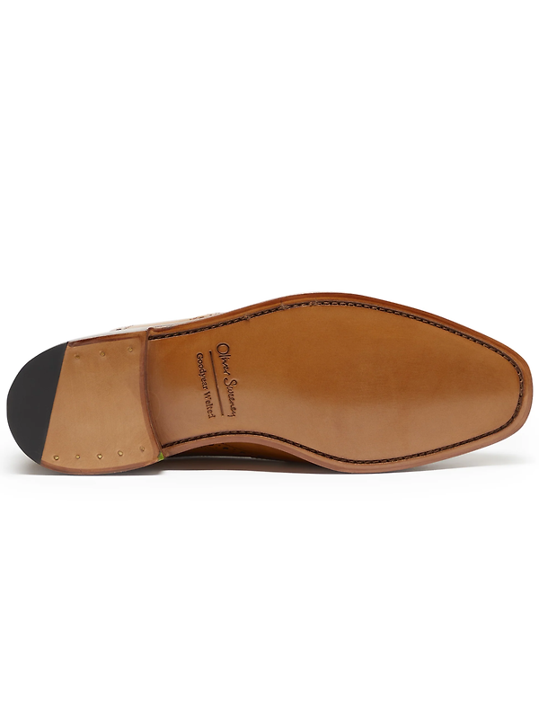 Oliver Sweeney Men's Aldeburgh Calf Leather Oxford Brogues - Tan Image 5
