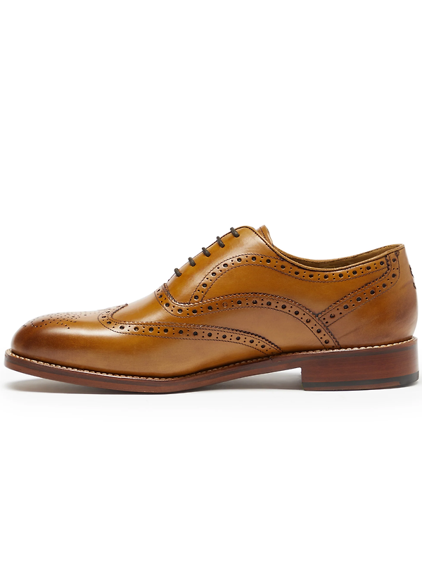 Oliver Sweeney Men's Aldeburgh Calf Leather Oxford Brogues - Tan Image 2
