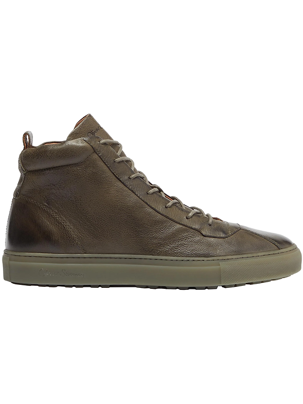 Product image of Oliver Sweeney Men's Defeza Leather Retro Trainers - Khaki