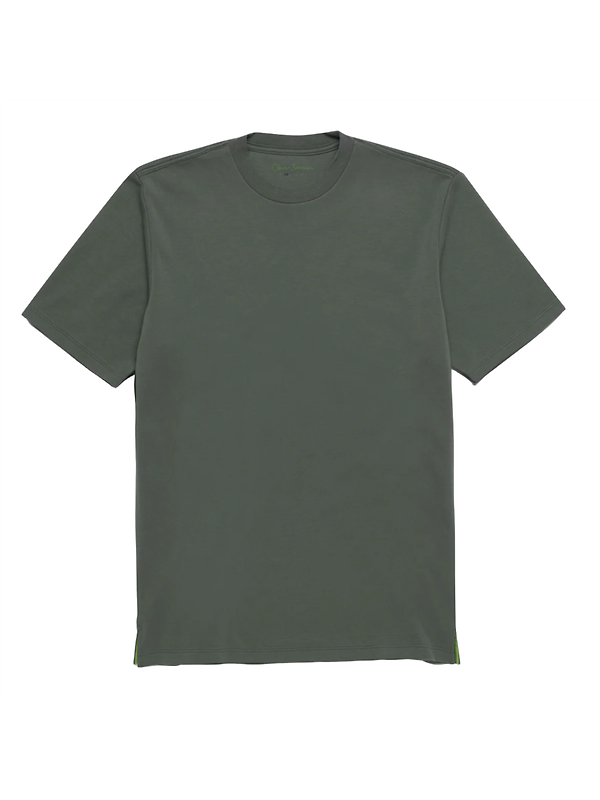 Oliver Sweeney Men's Palmela Jersey Cotton T-Shirt - Khaki Product Image