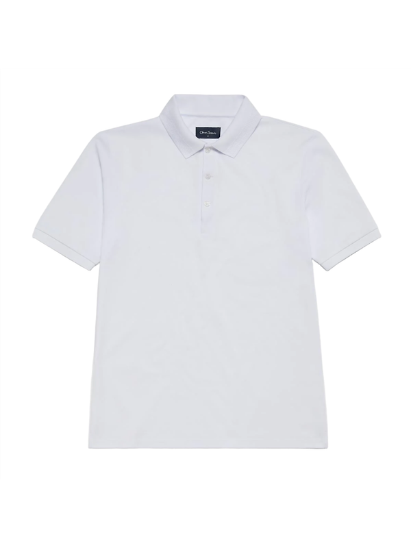 Product image of Oliver Sweeney Men's Tralee Cotton Polo T-Shirt - White